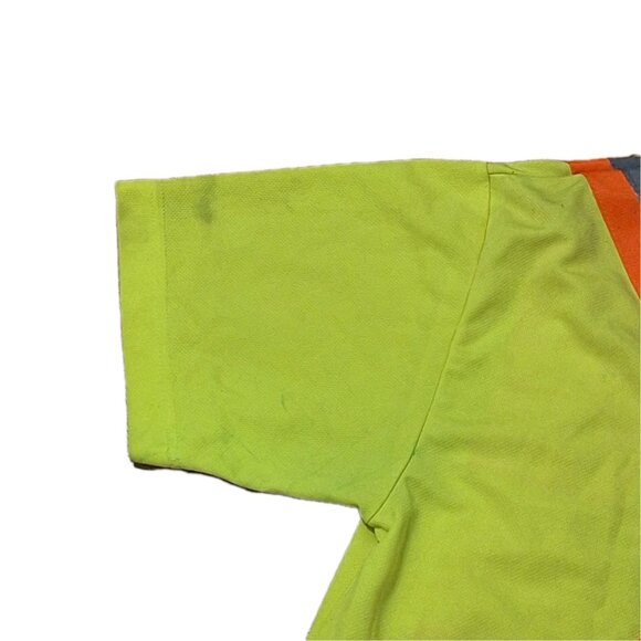 👠 5 for $25 FORCEFIELD Hi VIS SHORT SLEEVE SAFETY SHIRT SIZE LARGE - Picture 6 of 7